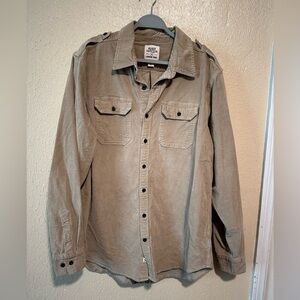 Blake Shelton‎ x Lands’ End Corduroy Work Shirt Shacket Size XL